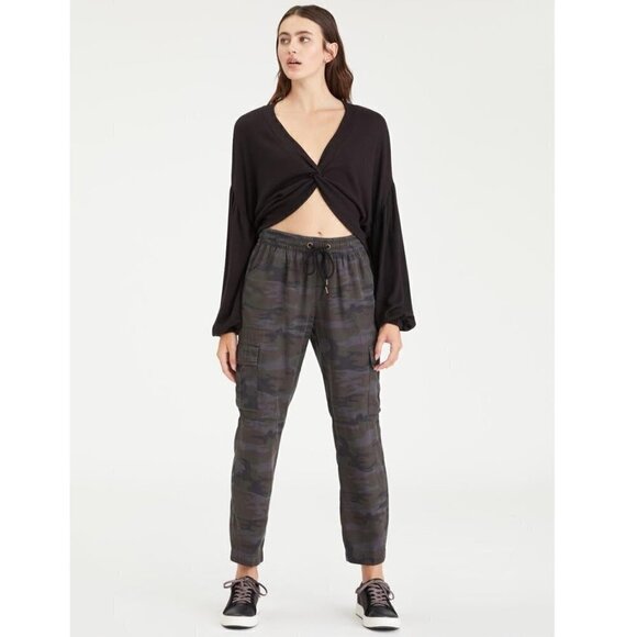 SANCTUARY Terrain Pull On Earth Camo Army Pant in Brown Relaxed Fit - Picture 1 of 9